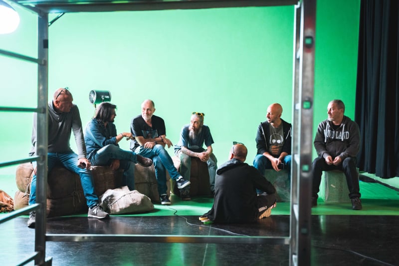 Janus’ House – studio green screen set for visual effects sequence